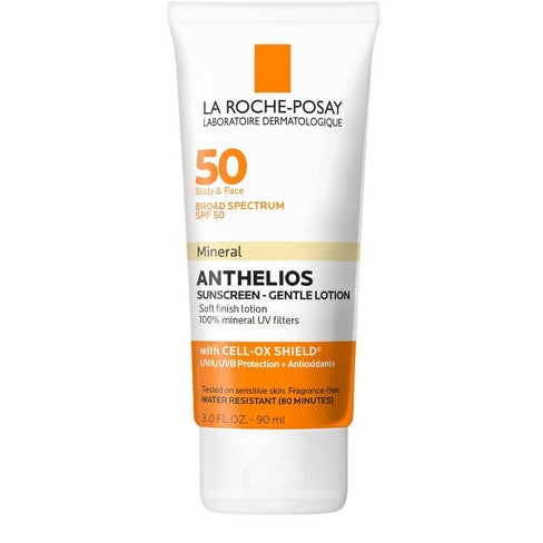 La Roche Posay Anthelios Body And Face Soft Finish Mineral Sunscreen Lotion - Spf 50 - 3.04 Fl Oz