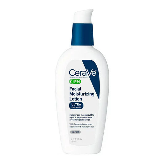 CeraVe Facial Moisturizing Lotion PM Night Wash Oil Free